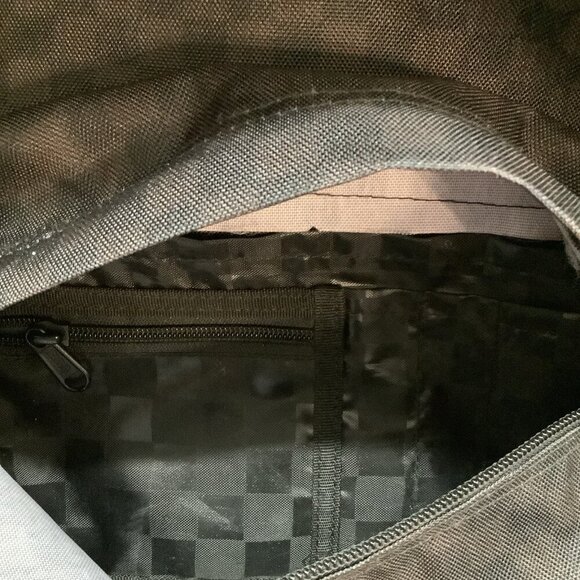 Vans Old Skool Checkerboard Backpack-Black/Charcoal-Recycled Polyester (Unisex) - Picture 8 of 8